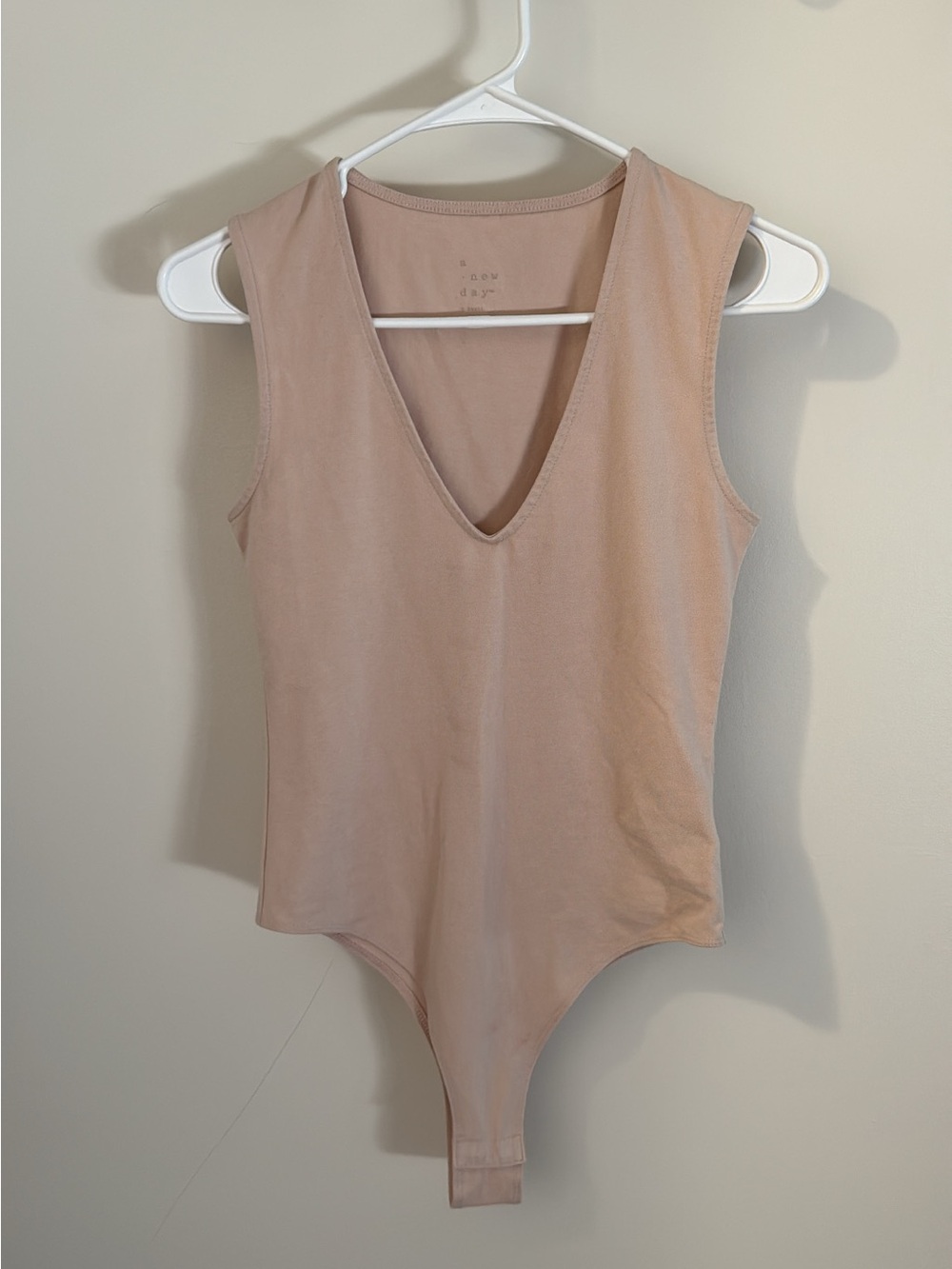 a new day Blush V-Neck Sleeveless Bodysuit